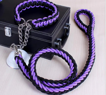 Stylish Durable Leash Set For Large Dogs