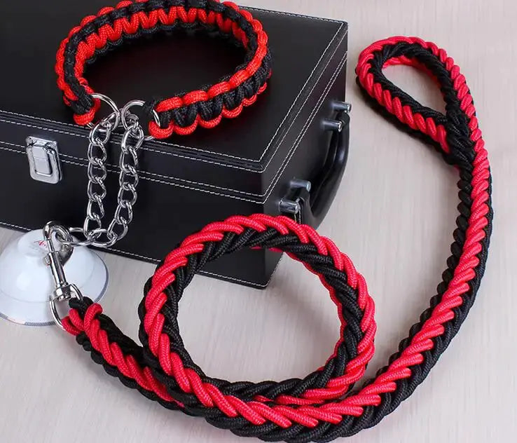 Stylish Durable Leash Set For Large Dogs