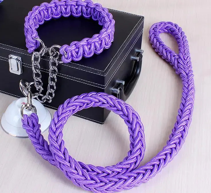 Stylish Durable Leash Set For Large Dogs